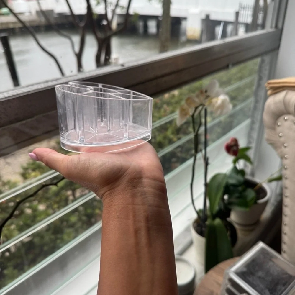 Plastic Clear make up organizers (sells together)